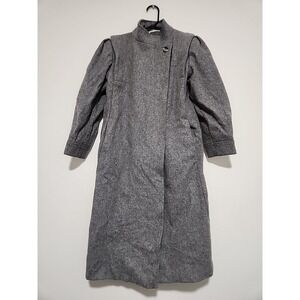 Women's Vtg JILL JR‎ Wool Blend Overcoat Made In USA Small